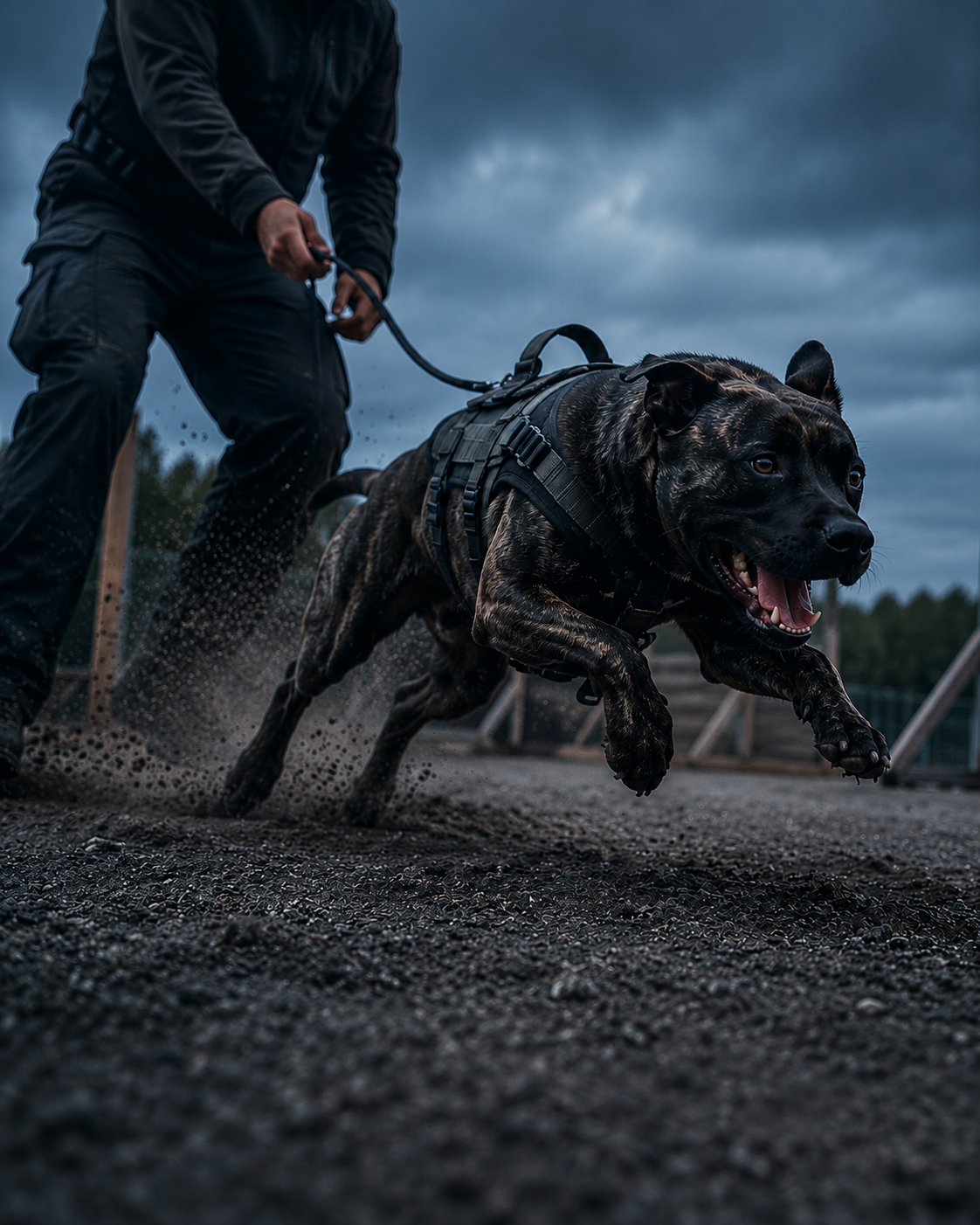 Aktiver Hund im Training auf dem Hundeplatz